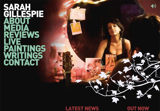 Sarah Gillespie website