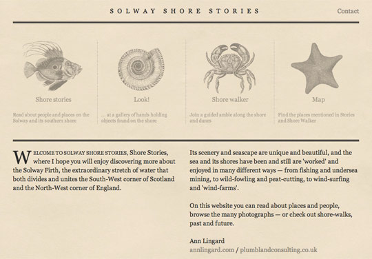 Solway Shore Stories website